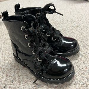 Girls combat boots